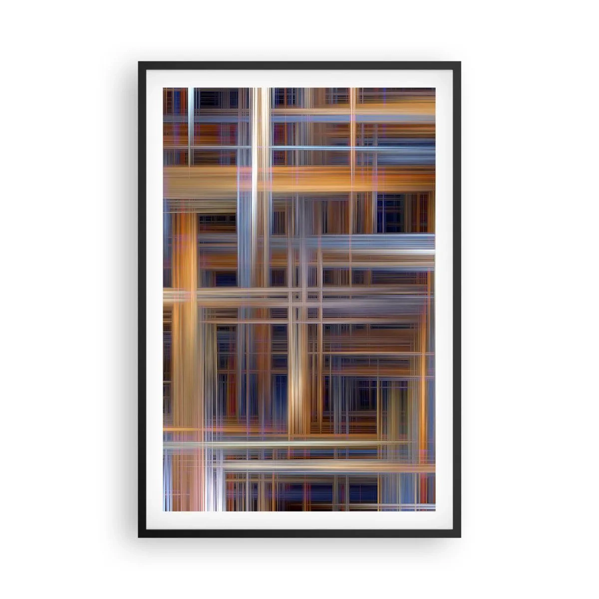 Plakat i sort ramme - Vævet af lys - 61x91 cm