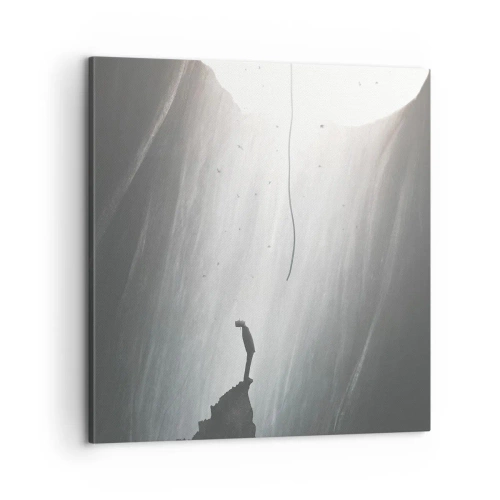 Lærredstryk - Billede på lærred - Der er altid en vej ud - 60x60 cm