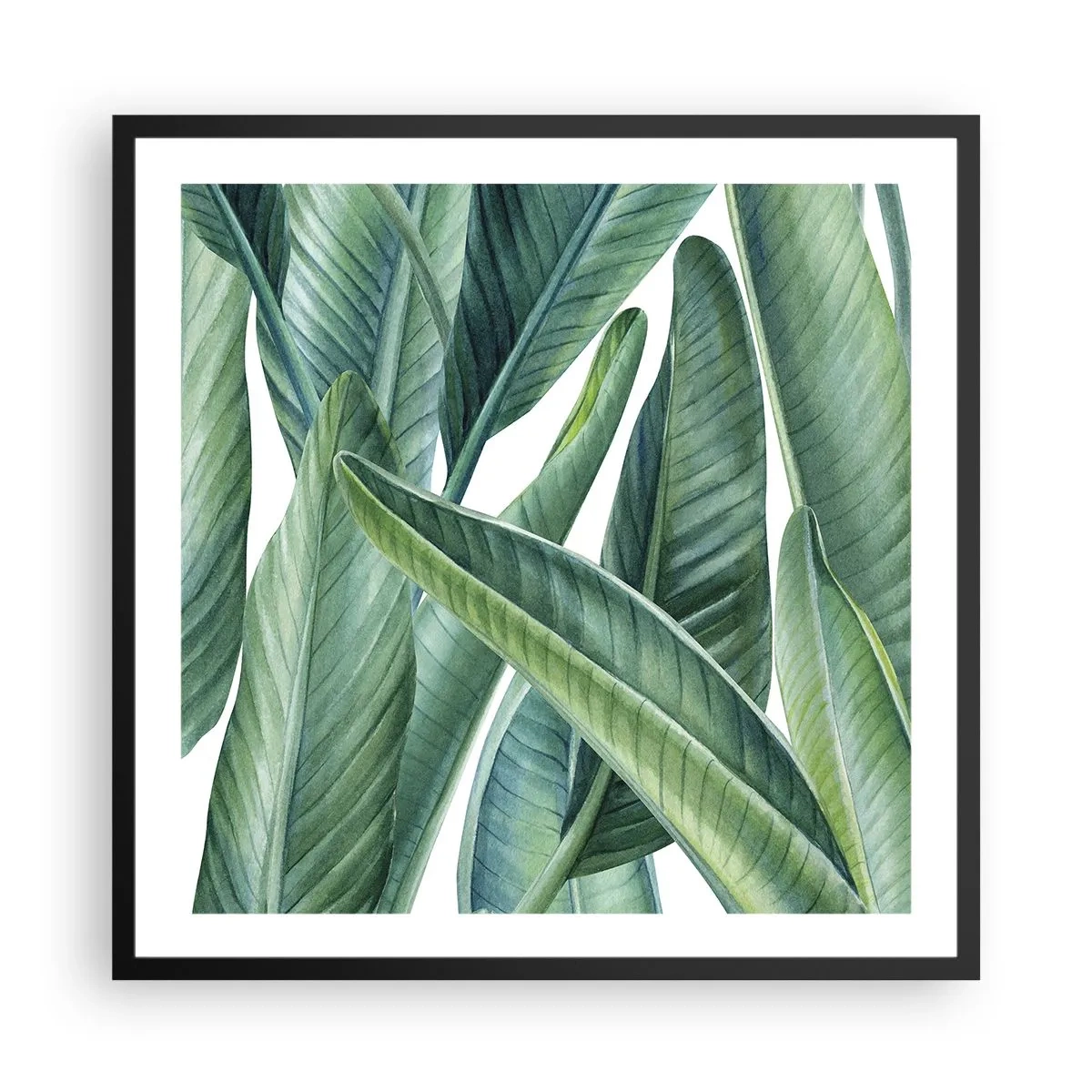 Plakat i sort ramme - Det grønne i sig selv - 60x60 cm