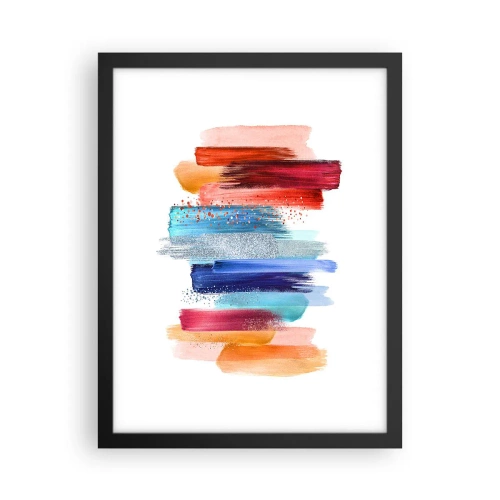 Plakat i sort ramme - Op og ned - 30x40 cm