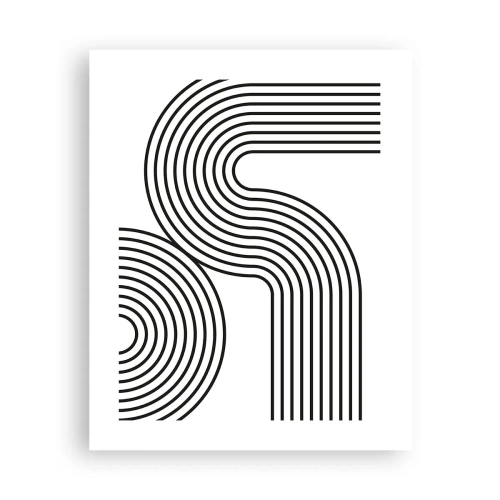 Plakat - På en kurve - 40x50 cm