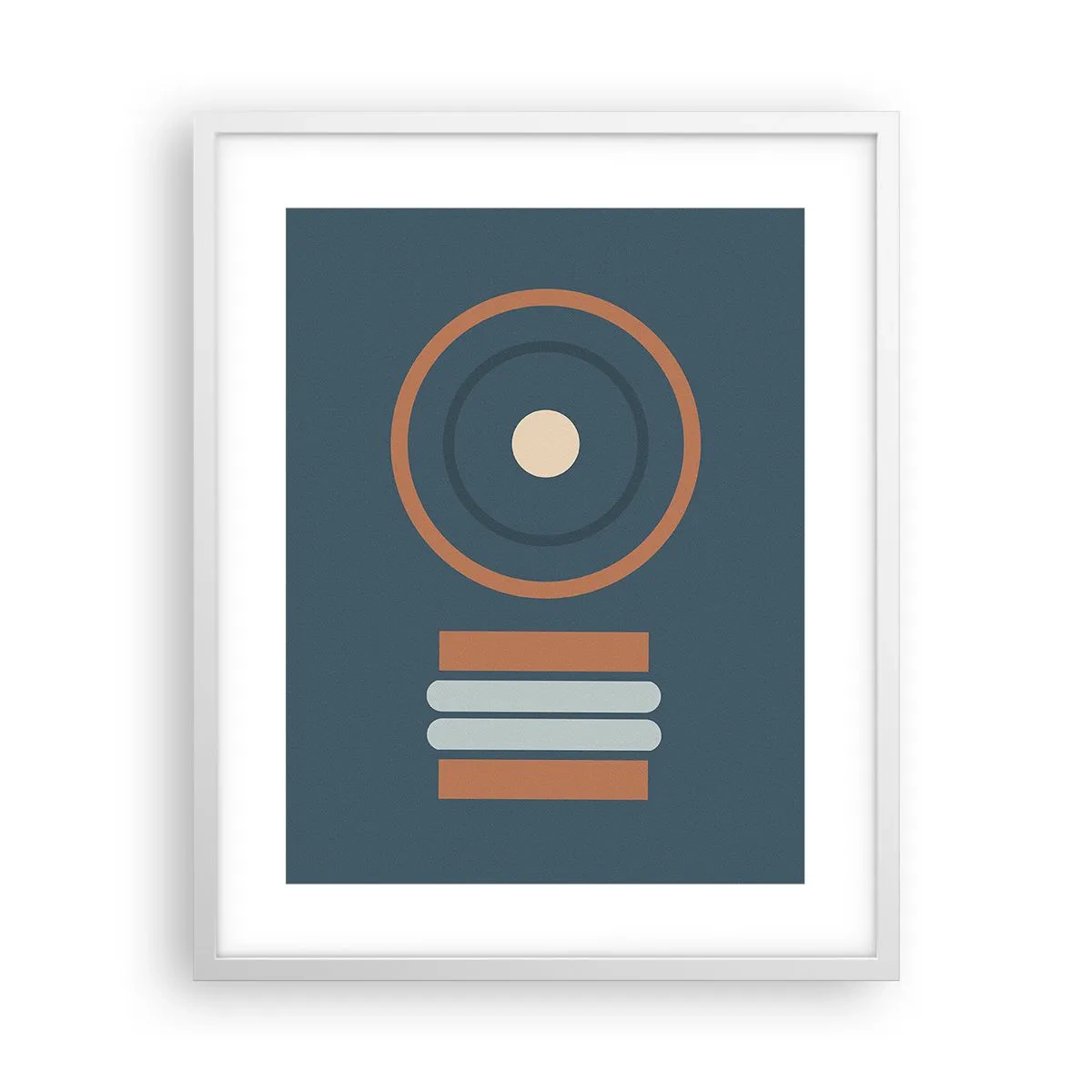 Plakat i hvid ramme - Essensen af tingene - 40x50 cm