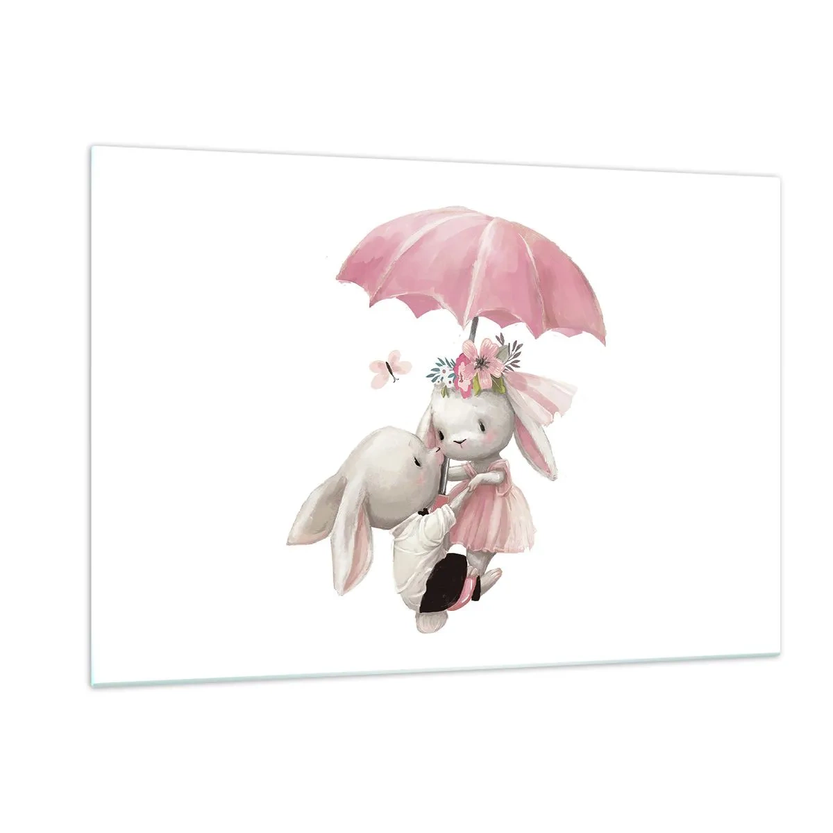 Billede på glas - Det er kærlighed - 120x80 cm