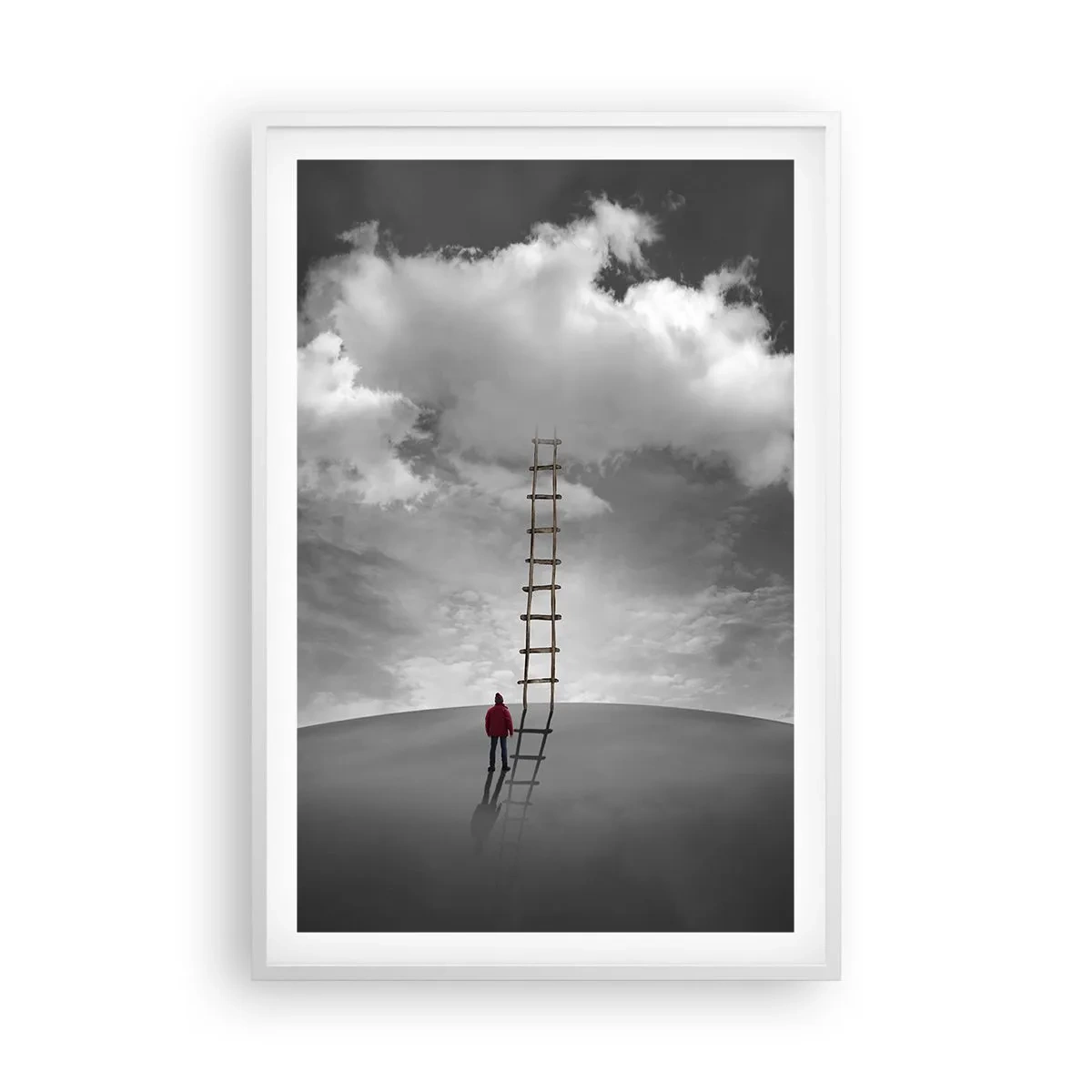 Plakat i hvid ramme - Alt er muligt - 61x91 cm