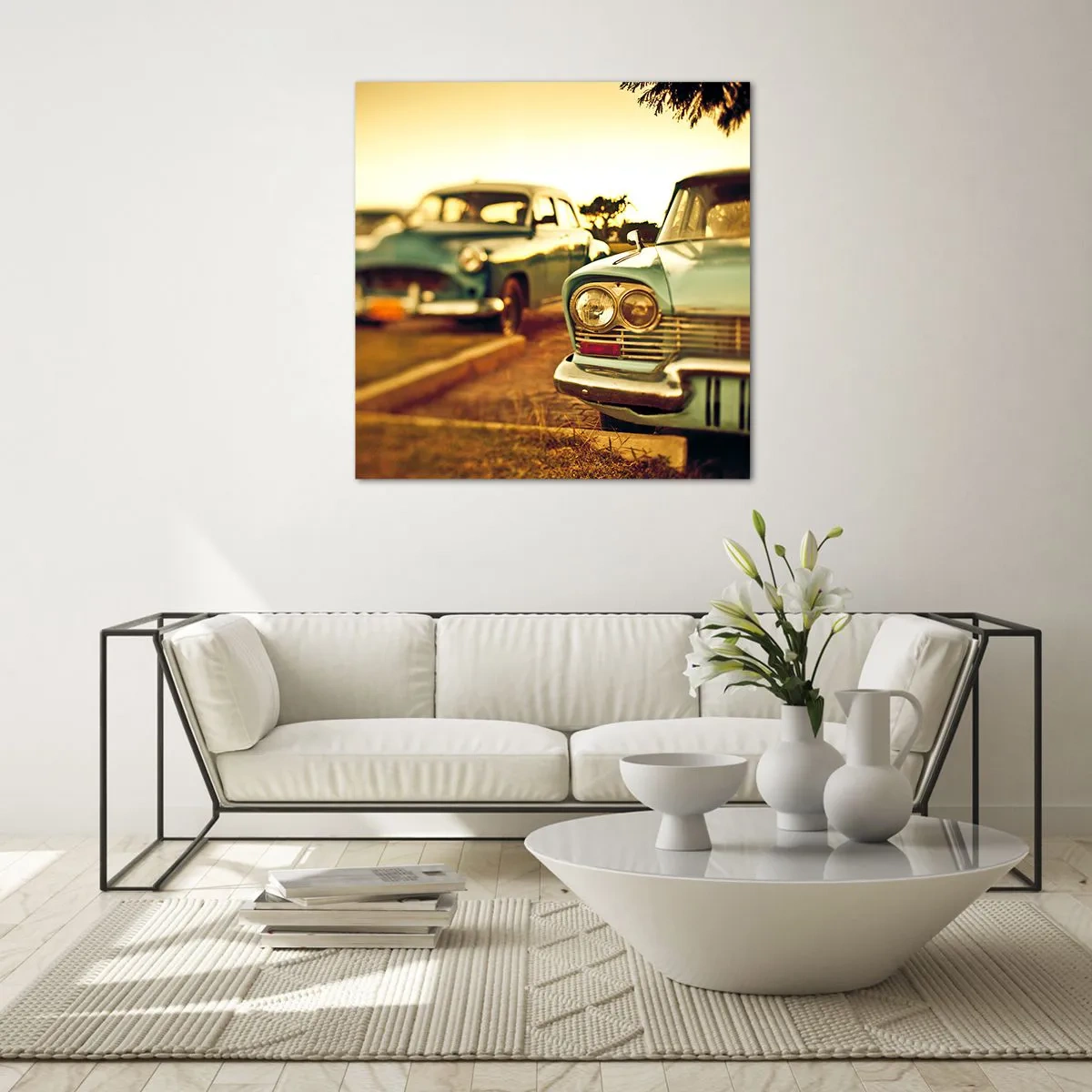 Billede på glas - Vi må vente og se - 30x30 cm