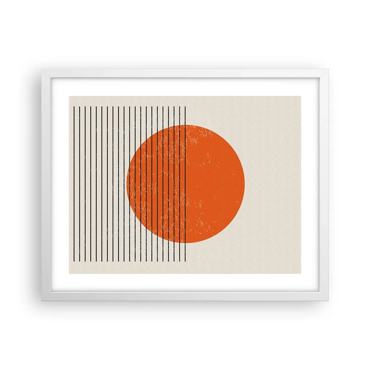 Plakat i hvid ramme - Altid solen - 50x40 cm