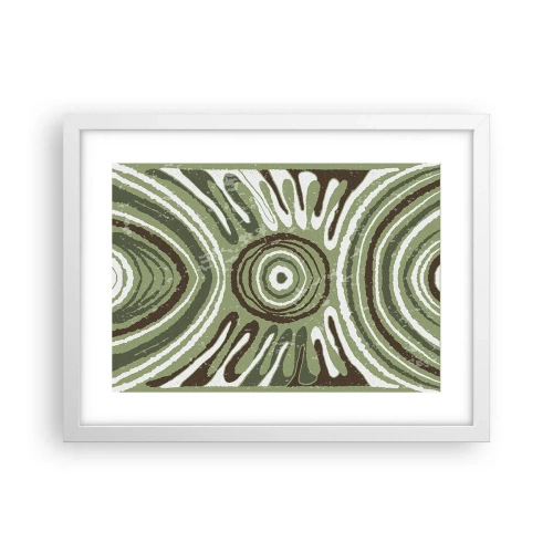 Plakat i hvid ramme - Eksplosion af følelser - 40x30 cm