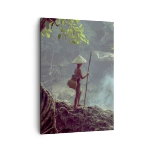 Lærredstryk - Billede på lærred - Venlig med naturen - 50x70 cm