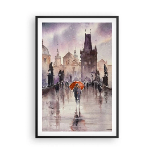 Plakat i sort ramme - Folk forandrer sig ikke - 61x91 cm