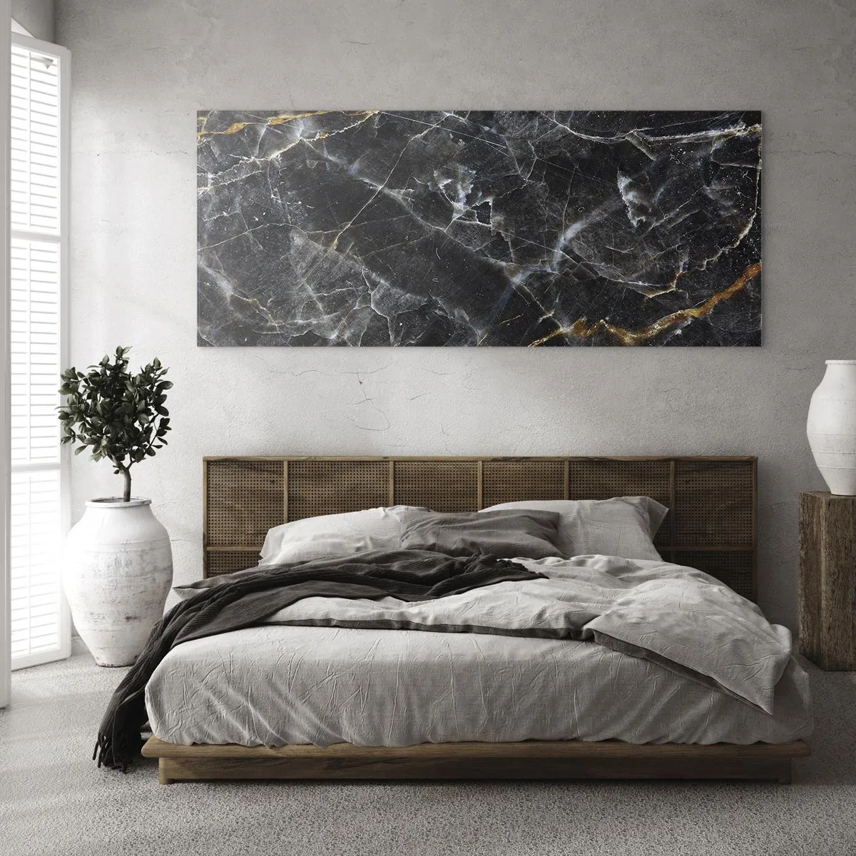 Billede på glas - En stens indre liv - 100x40 cm