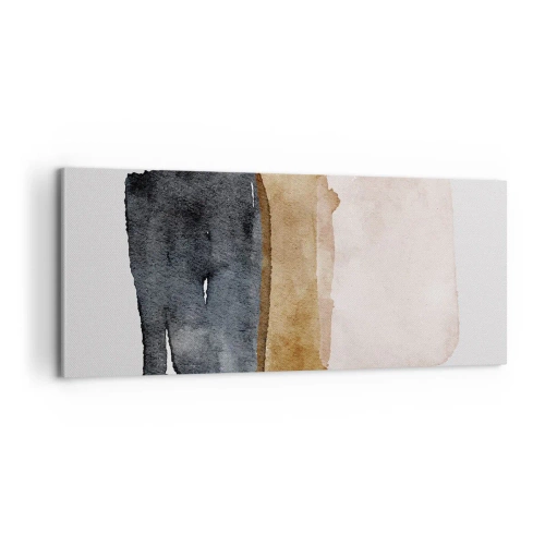 Lærredstryk - Billede på lærred - Sammensætning af jordfarver - 100x40 cm