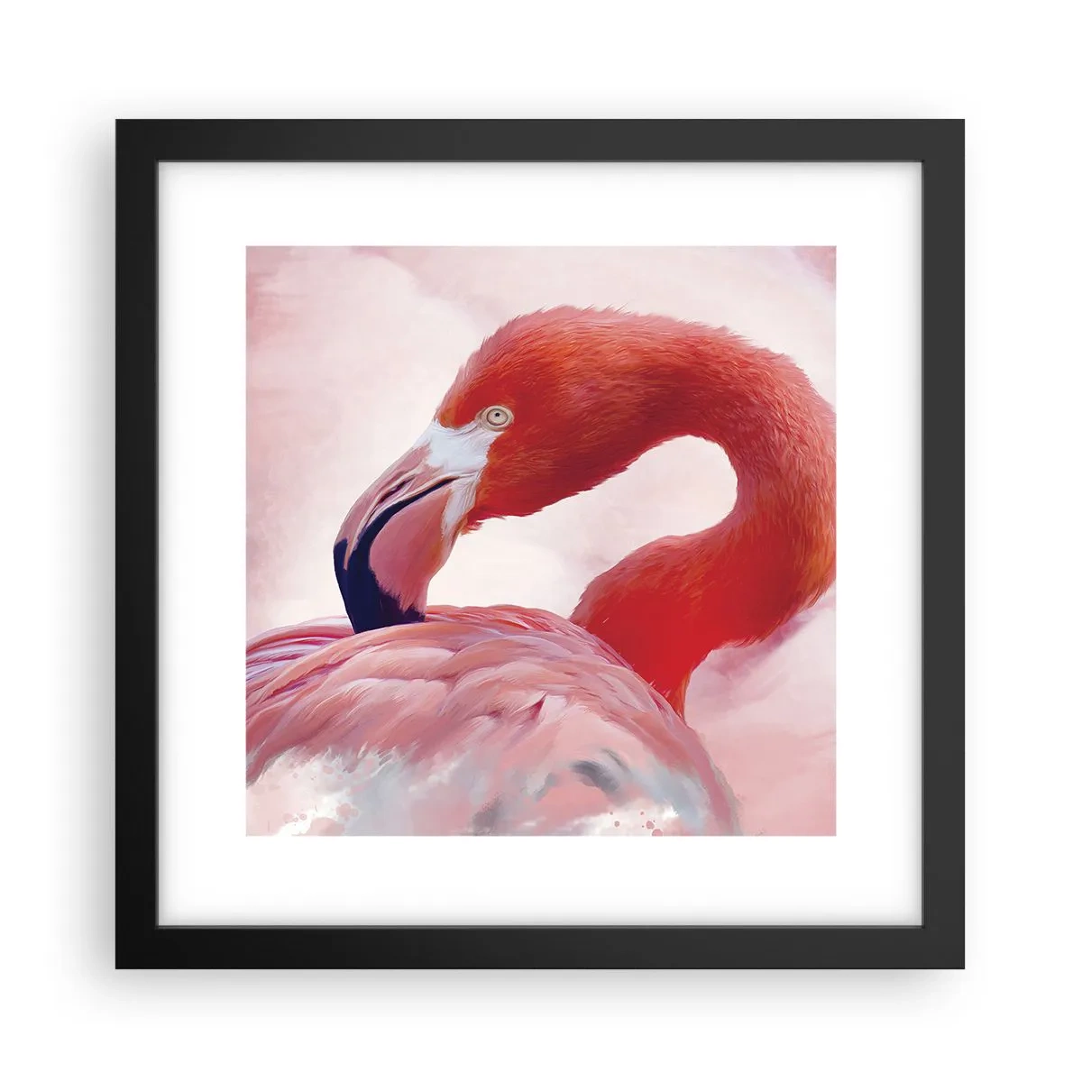 Plakat i sort ramme - Fugleskønhed - 30x30 cm