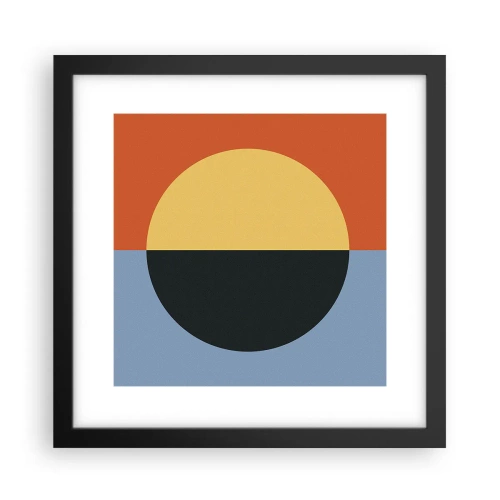 Plakat i sort ramme - En sammensætning af varme og kølighed - 30x30 cm