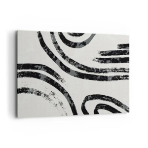 Lærredstryk - Billede på lærred - Halvt stoppet - 100x70 cm