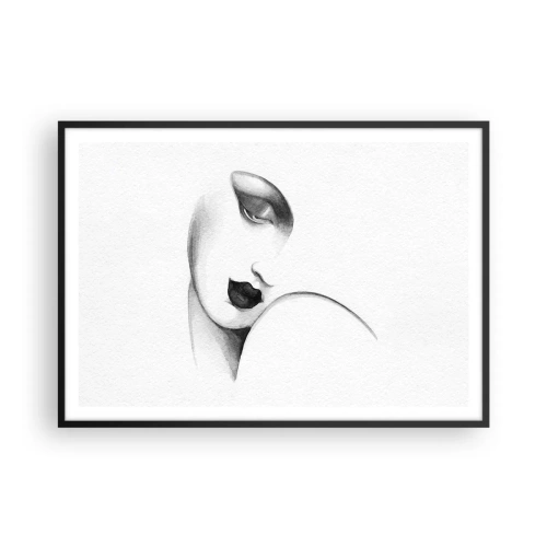 Plakat i sort ramme - I Lempickas stil - 100x70 cm