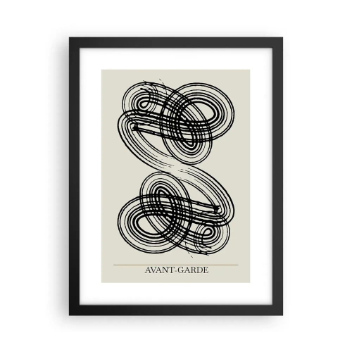 Plakat i sort ramme - Det kom ud spontant - 30x40 cm