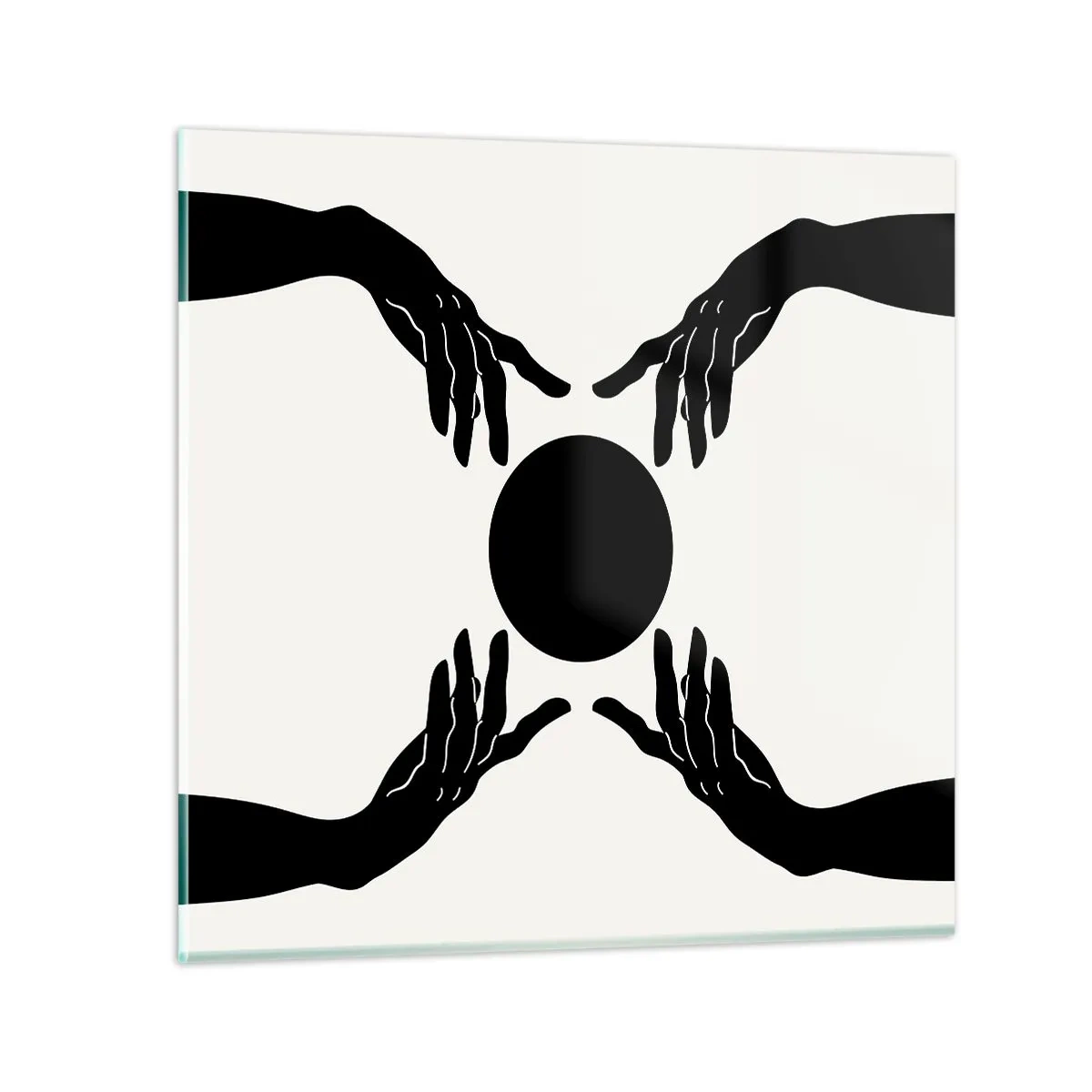 Billede på glas - Et hemmeligt tegn - 70x70 cm