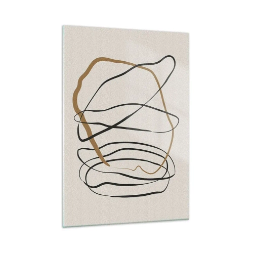 Billede på glas - Komposition - dans i besiddelse - 50x70 cm