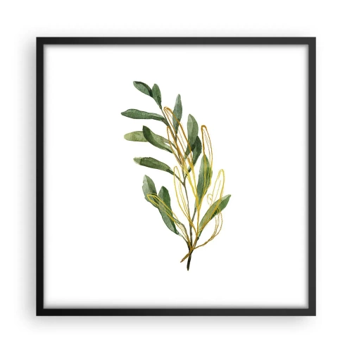 Plakat i sort ramme - Alt, hvad der er godt - 50x50 cm