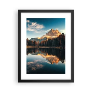 Plakat i sort ramme - Dobbelt landskab - 30x40 cm