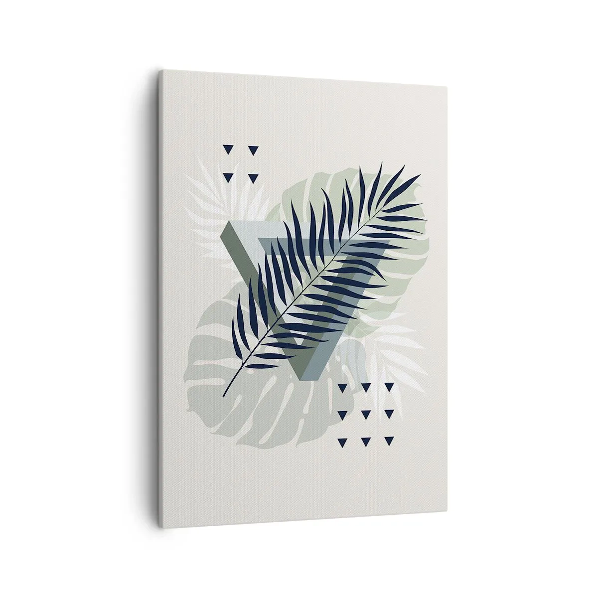 Lærredstryk - Billede på lærred - Natur og geometri - to ordener? - 50x70 cm