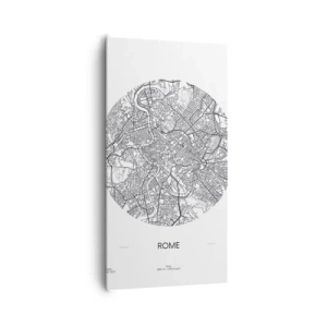 Lærredstryk - Billede på lærred - Anatomi af Rom - 65x120 cm