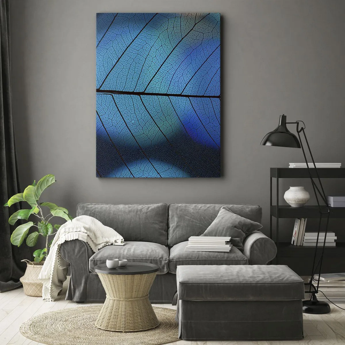 Lærredstryk - Billede på lærred - Indviklet konstruktion - 50x70 cm