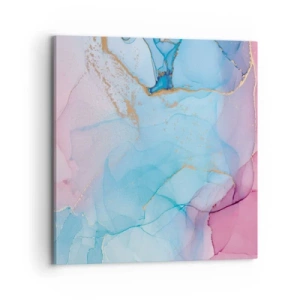 Lærredstryk - Billede på lærred - Møde og gennemtrængning - 70x70 cm