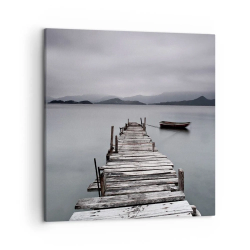 Lærredstryk - Billede på lærred - Du kan tage af sted i morgen - 50x50 cm