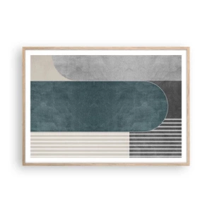 Plakat i ramme af lyst egetræ - Horisontal komposition - 100x70 cm