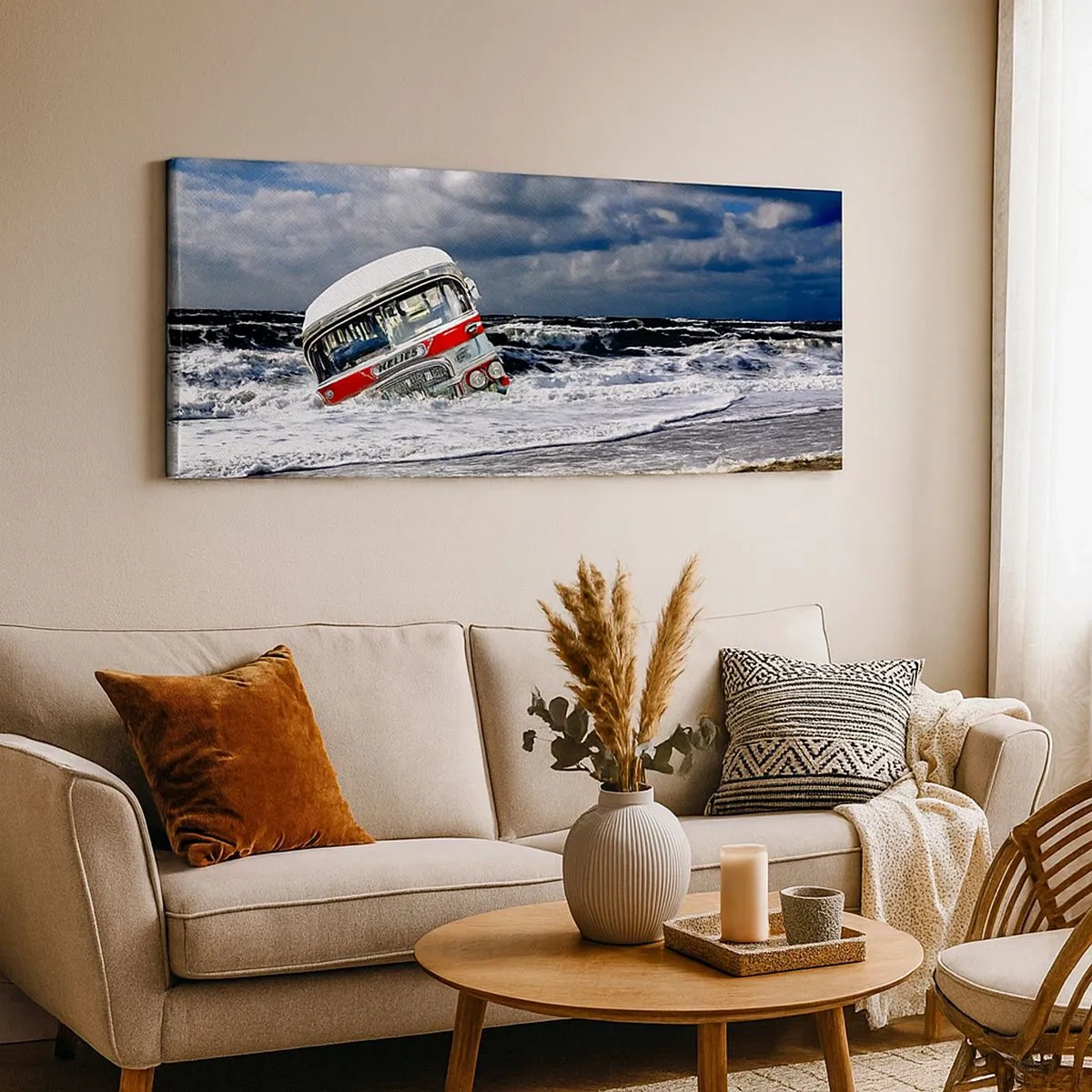 Lærredstryk - Billede på lærred - Og hvad er du overrasket over? - 100x40 cm