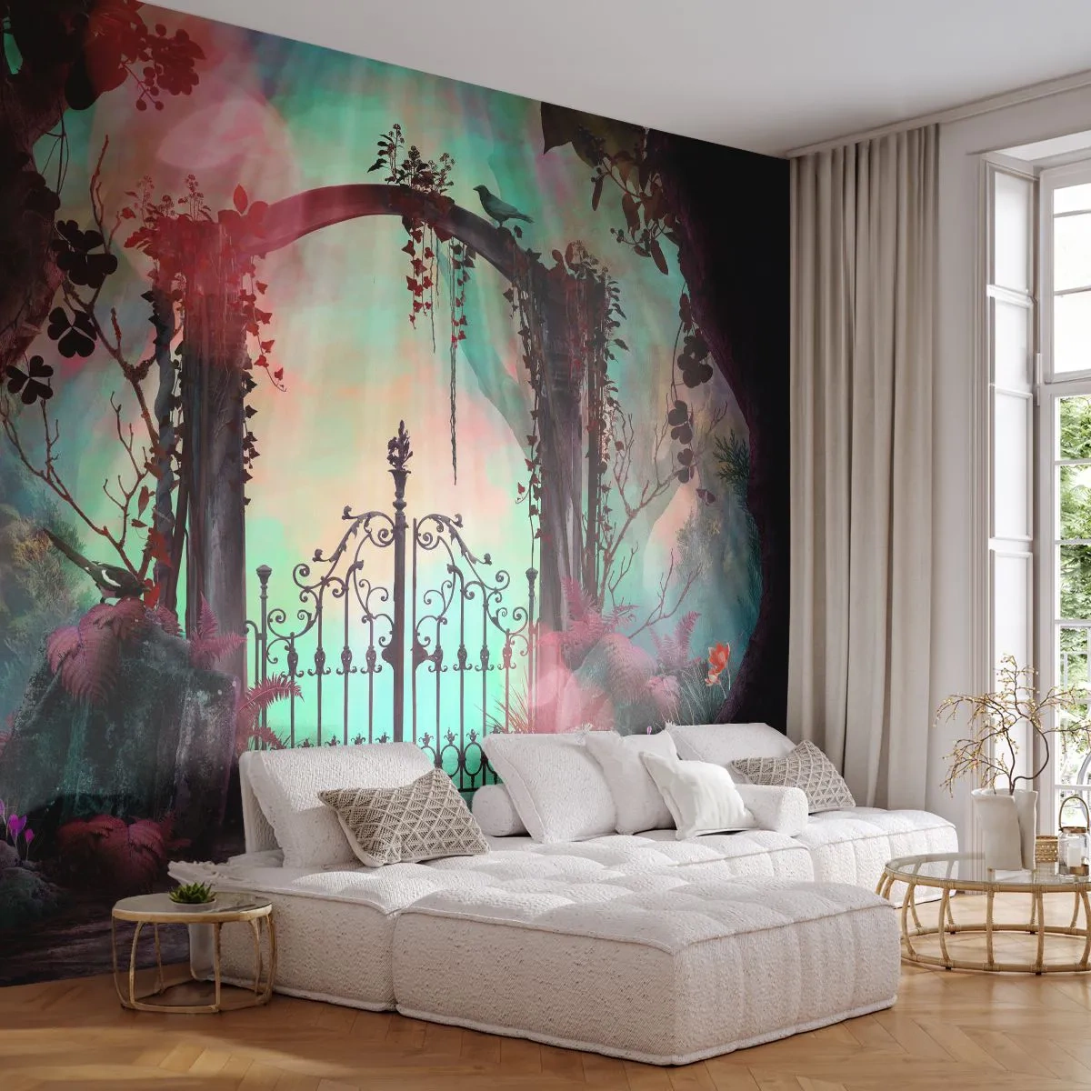Fototapet Premium Canvas - Hemmelig have - Fantasi, Hemmelig have, Eventyr - 250x175 cm