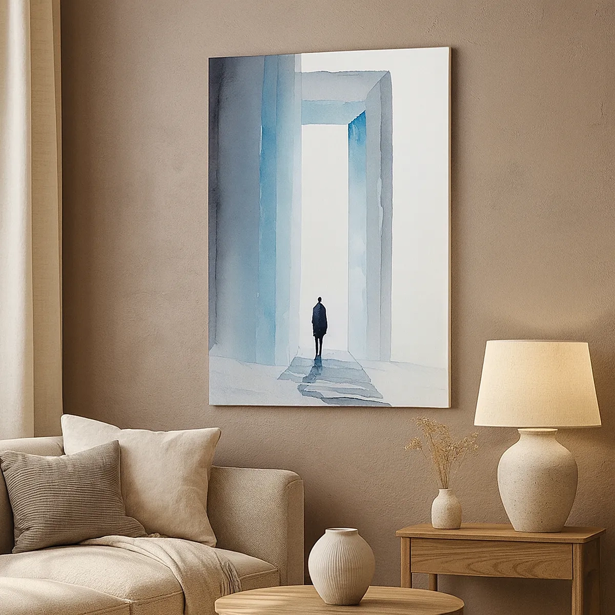 Lærredstryk - Billede på lærred - Lev uden grænser - 50x70 cm