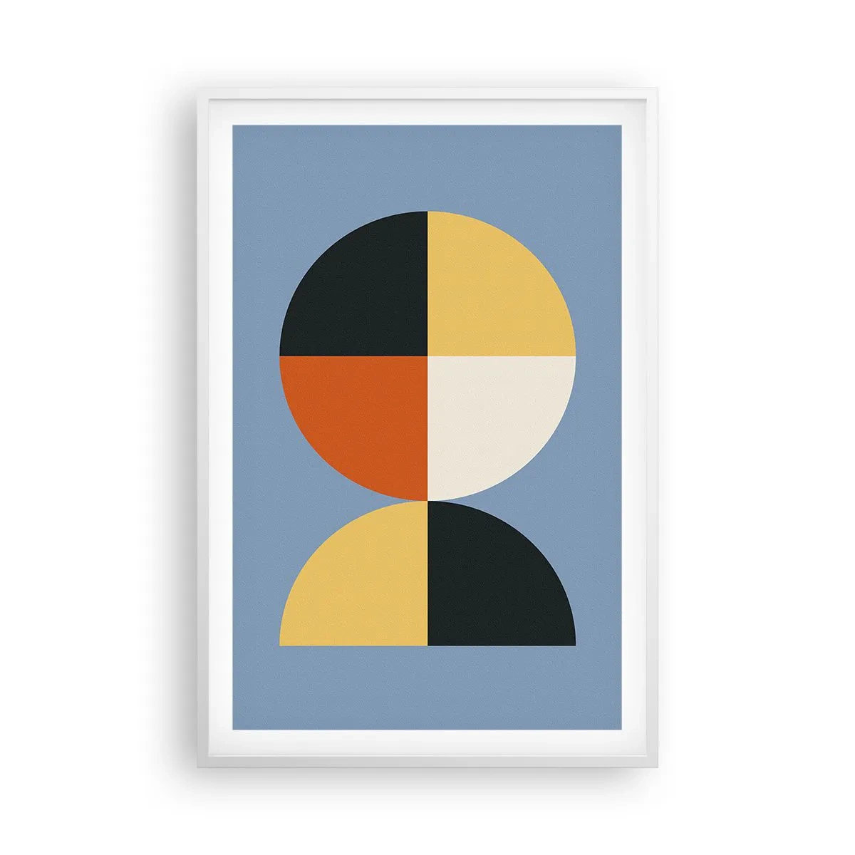 Plakat i hvid ramme - Se og tæl - 61x91 cm