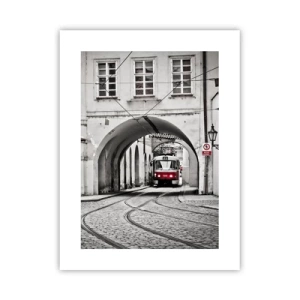 Plakat - Gennem byens labyrint - 30x40 cm