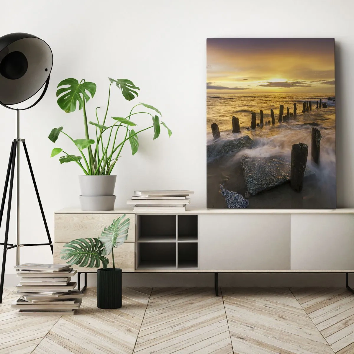 Lærredstryk - Billede på lærred - Østersøens rå skønhed - 50x70 cm