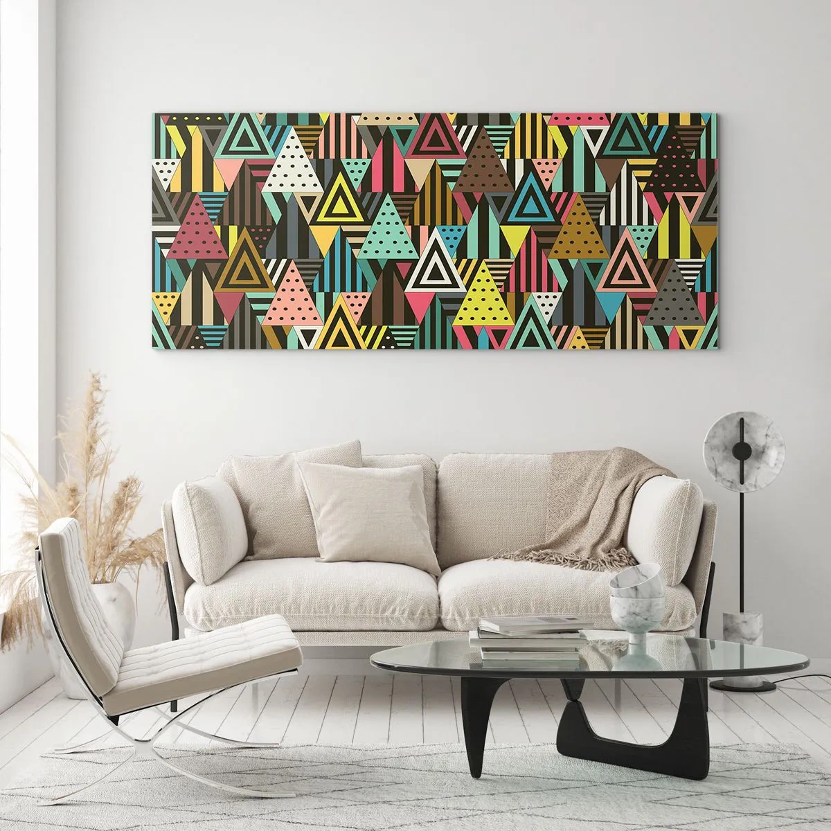 Billede på glas - I takt på tre - 100x40 cm