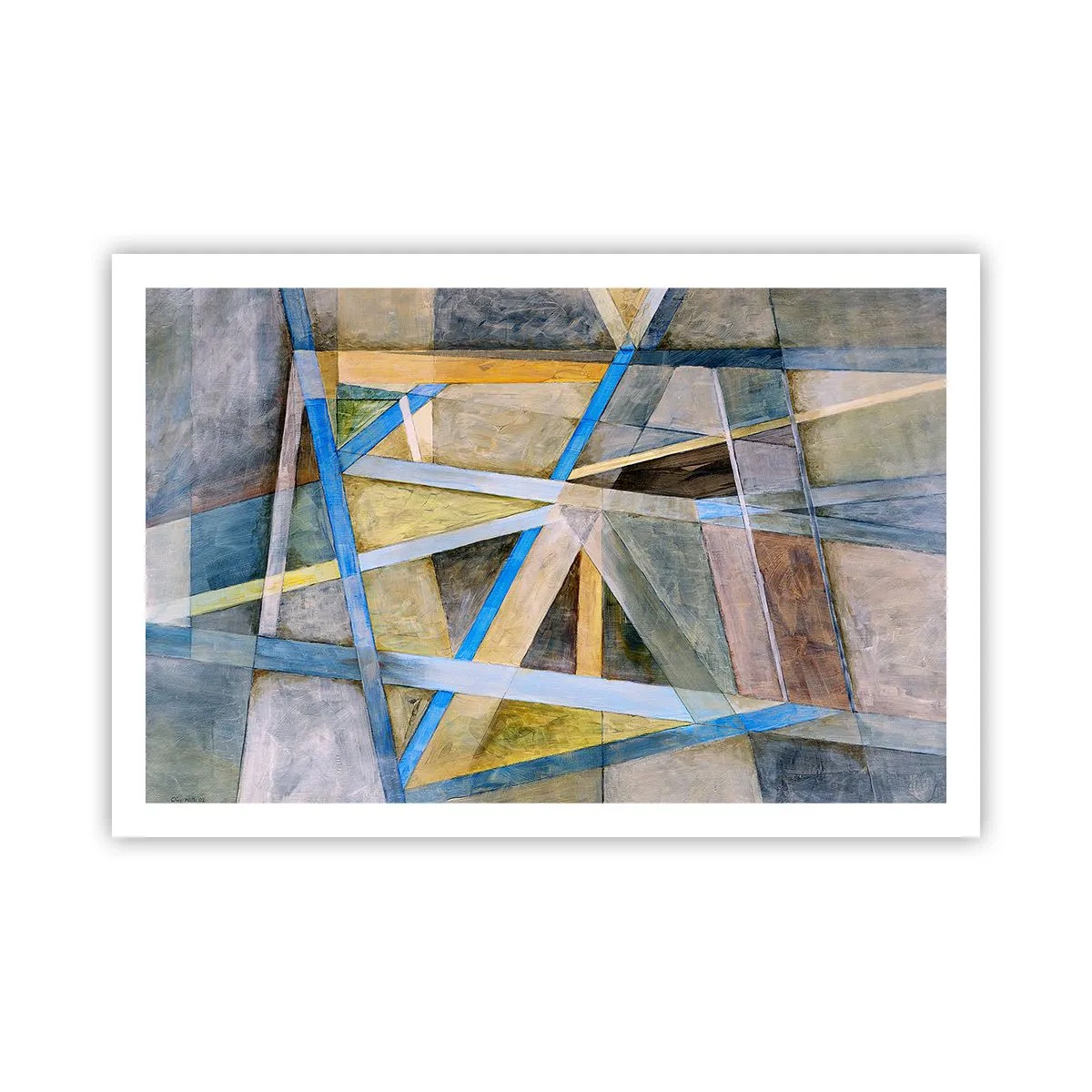 Plakat - Lige eller skråt? - 91x61 cm