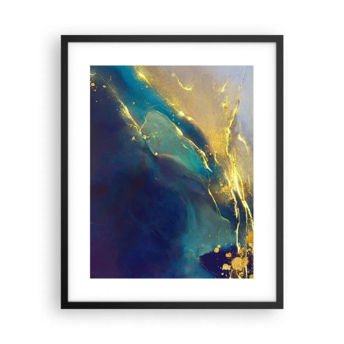 Plakat i sort ramme - Gylden marsk - 40x50 cm