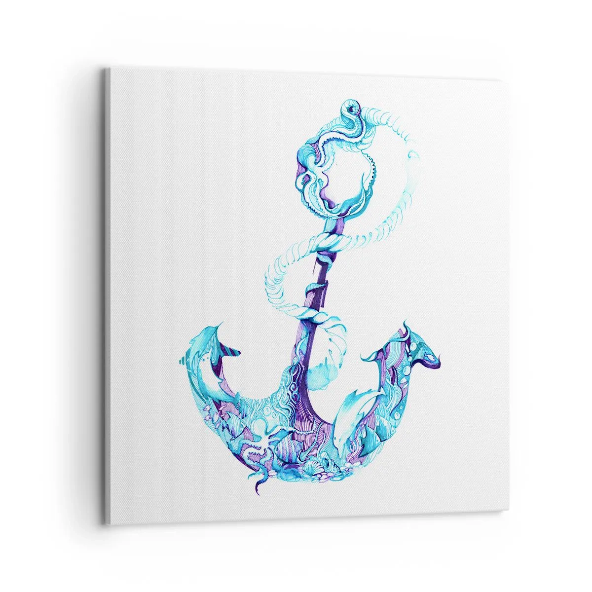 Lærredstryk - Billede på lærred - Forvalter af havets hemmeligheder - 60x60 cm