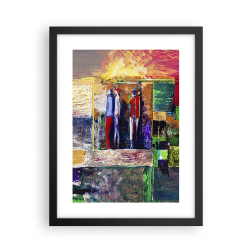 Plakat i sort ramme - Forhold og følelser - 30x40 cm