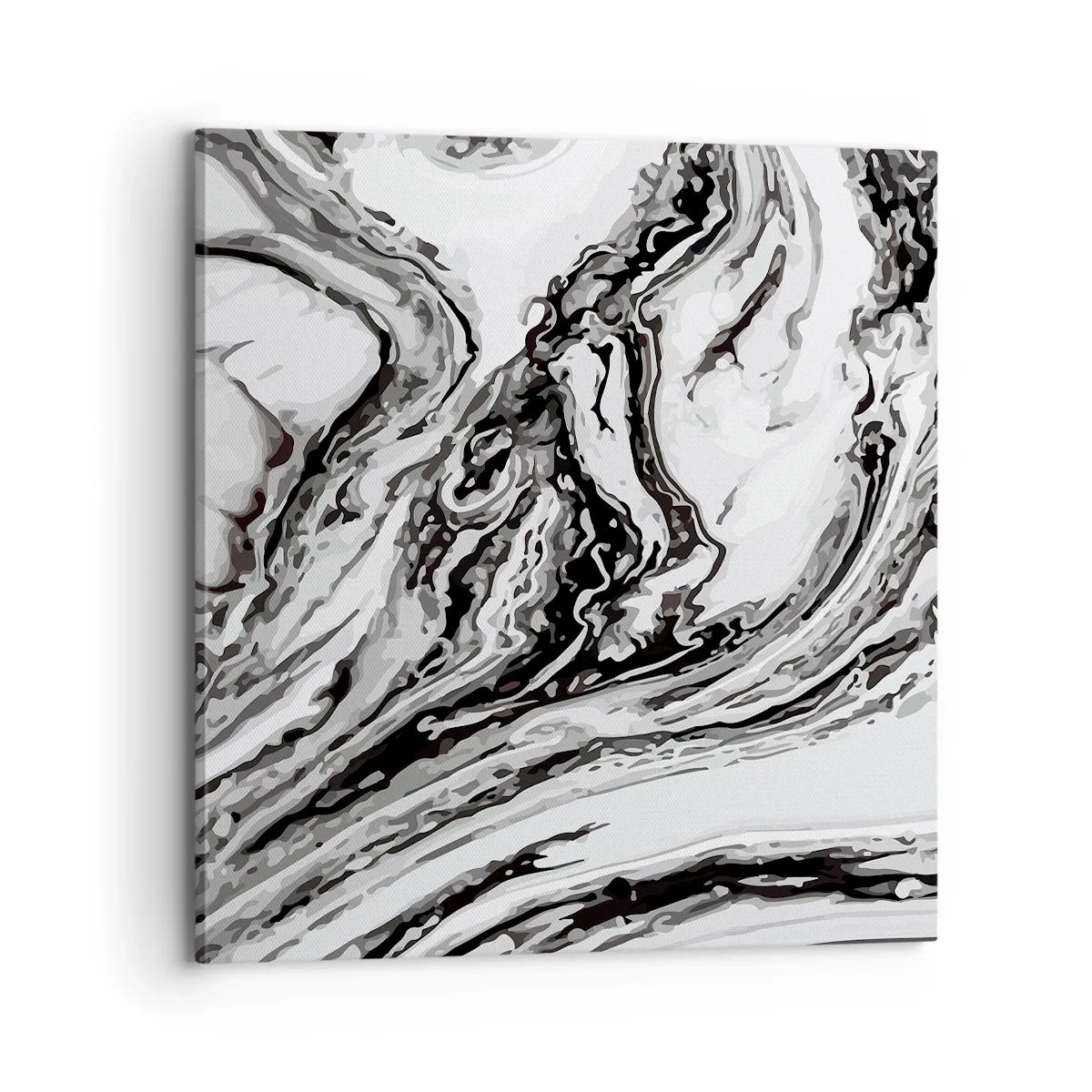 Lærredstryk - Billede på lærred - I begyndelsen var det kaos - 70x70 cm