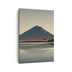 Lærredstryk - Billede på lærred - Spejlrefleksion - 50x70 cm