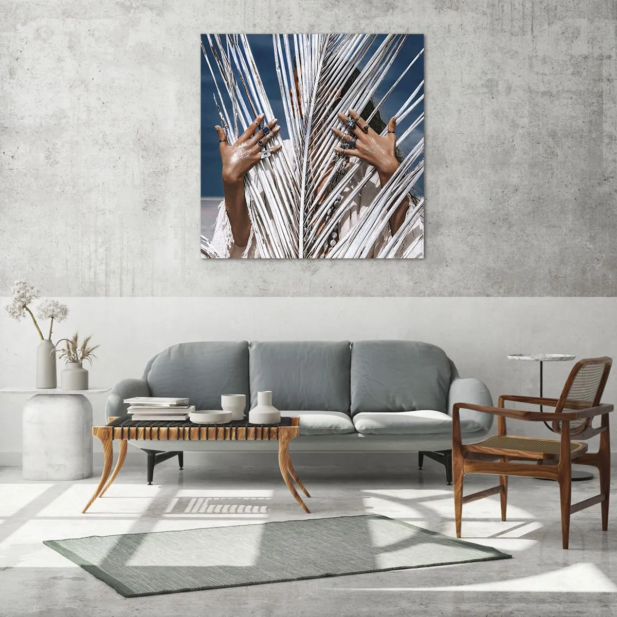 Billede på glas - Shamanens kæreste? - 30x30 cm