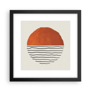 Plakat i sort ramme - I en japansk atmosfære - 30x30 cm