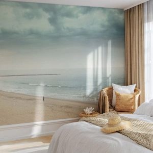 Fototapet Premium Canvas - På jagt efter fred - Hav, Strand, Gå - 450x315 cm