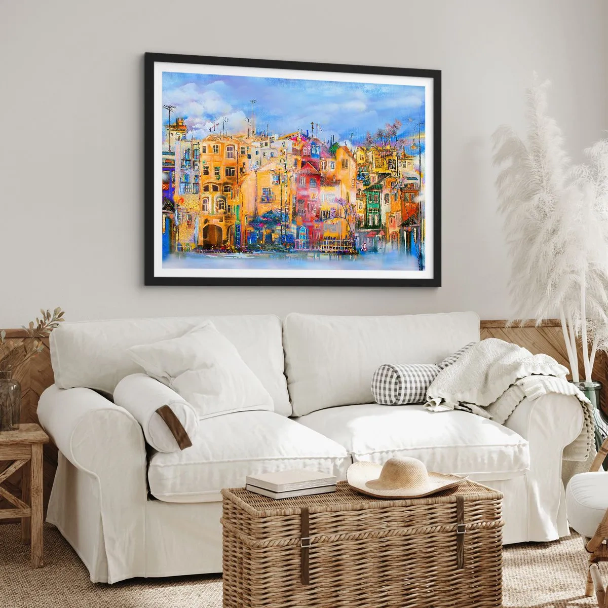 Plakat i sort ramme - Vi er sammen - 91x61 cm