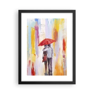 Plakat i sort ramme - Lad det regne  mere - 30x40 cm