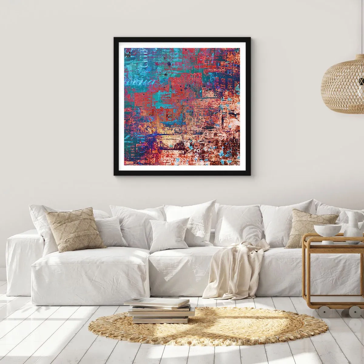 Plakat i sort ramme - Hukommelse og glemsel - 50x50 cm