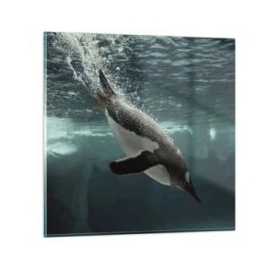 Billede på glas - Velkommen til min verden - 30x30 cm